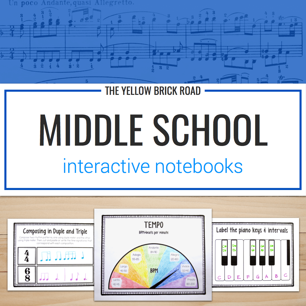 Middle School Music Interactive Notebook