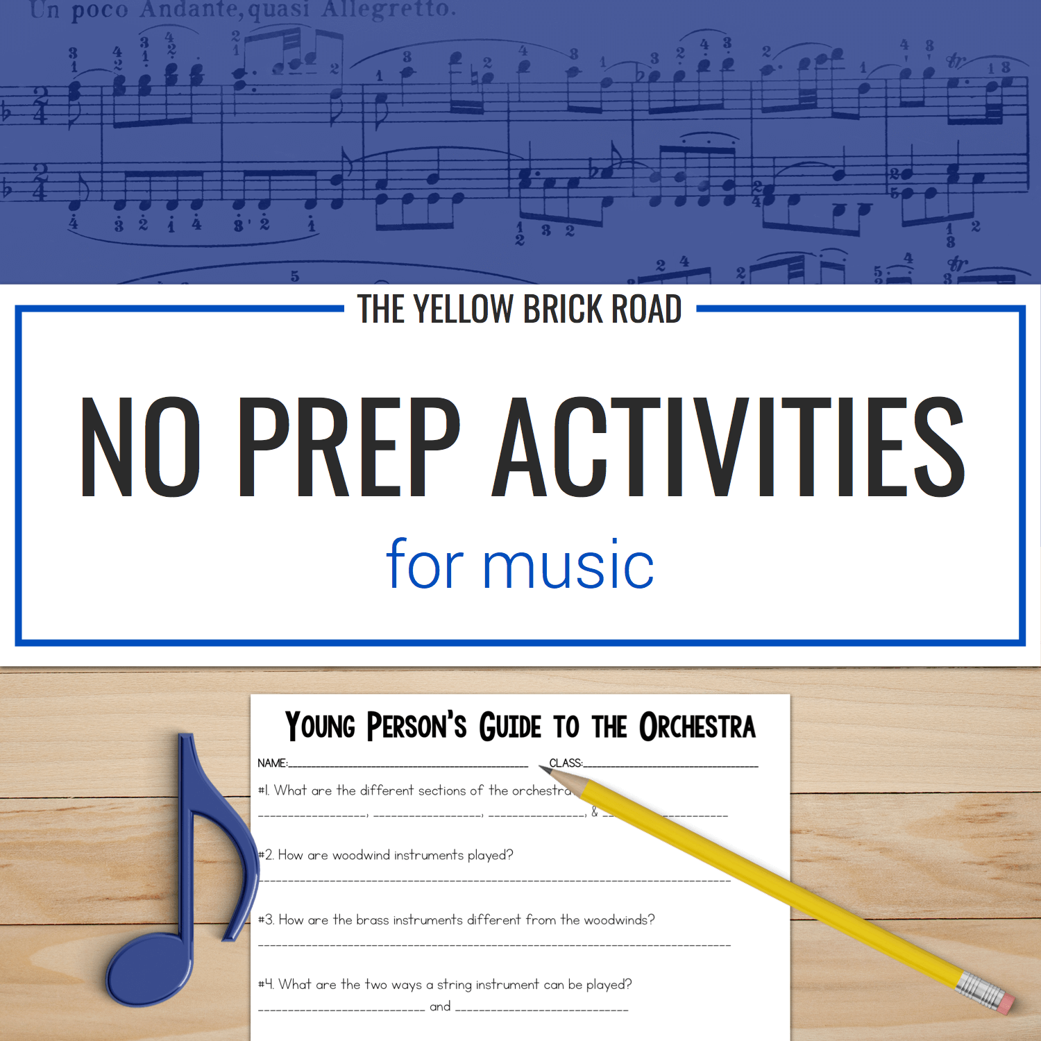 No Prep Activities for Music