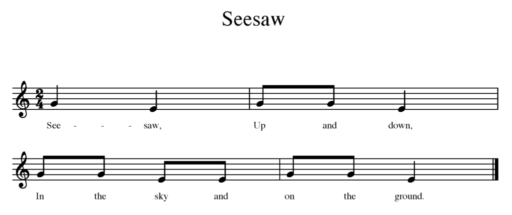 Seesaw movement clearance