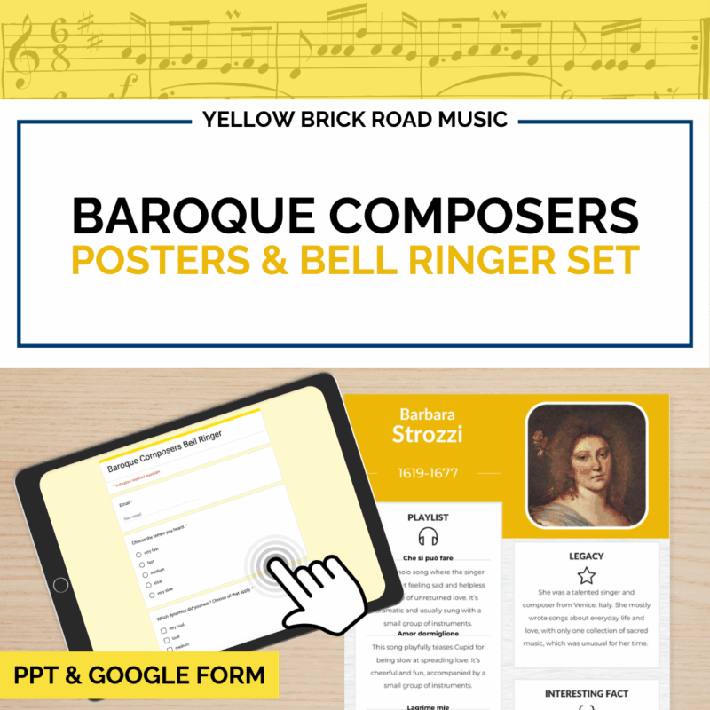 Baroque Composers: Posters and Bell Ringer Set