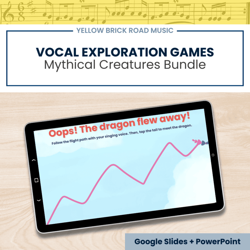 Vocal Exploration Games Bundle | Vocal Warmups with Mythical Creatures