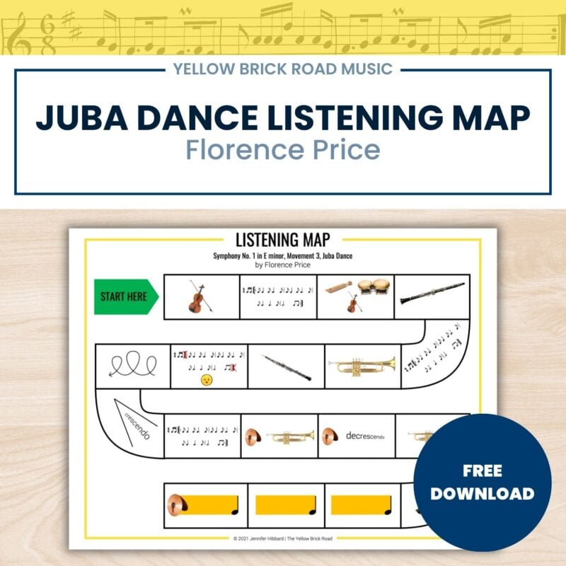 Free Juba Dance Listening Map: Florence Price - Listening Lesson - Music Lesson