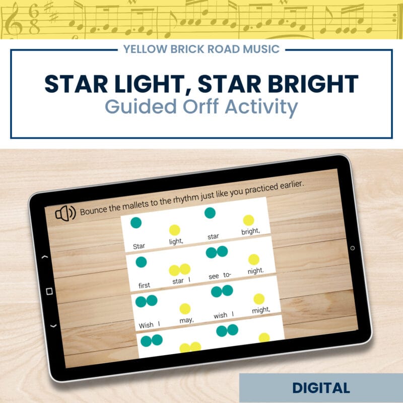 Star Light, Star Bright: Orff instrument lesson - music - mallet instruments