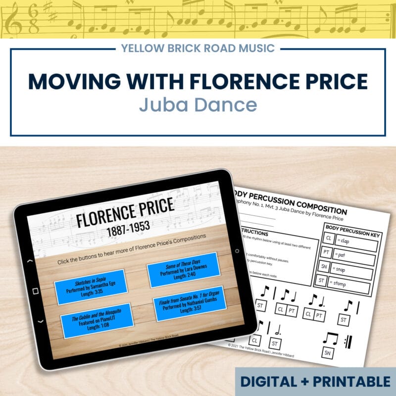 Moving with Florence Price: Juba Dance - listening lesson - music composers