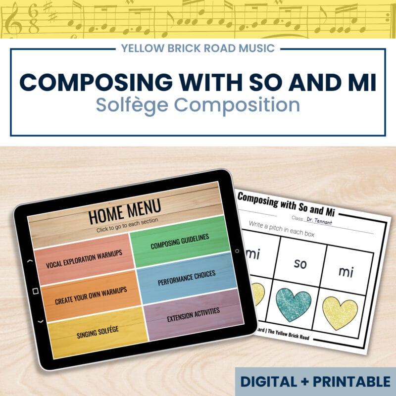 Composing with So and Mi - music composition - Solfége composition