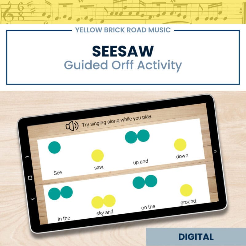 Seesaw: a guided Orff activity - mallet instruments - music lesson