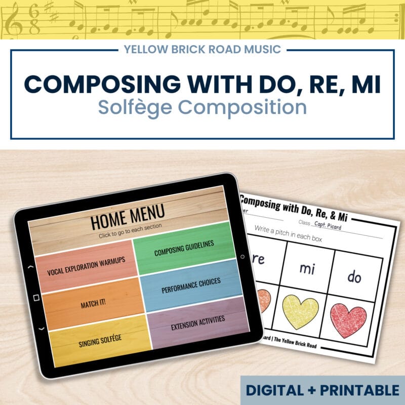 Composing with Do, Re, and Mi - music composition - Solfége composition