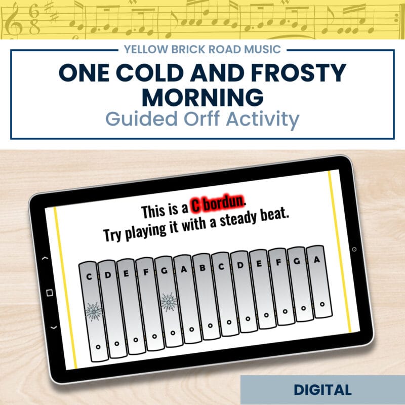One Cold and Frosty Morning: guided lesson for Orff Instruments - Mallets