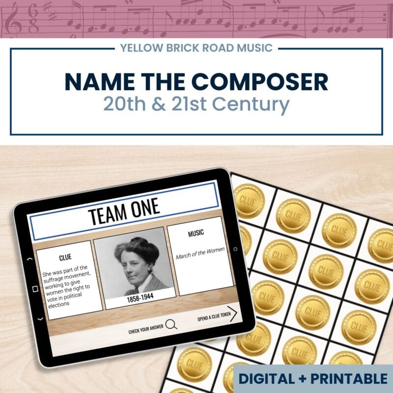 Name the Composer: 20th & 21st Century - music composers game - music history