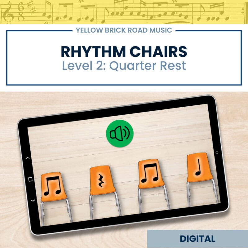 Rhythm Chairs Level Two: quarter rest - rhythm games - quarter rest games