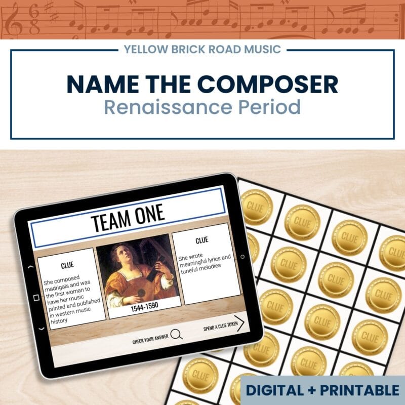 Name the Composer: Renaissance Period - music composers game - music history