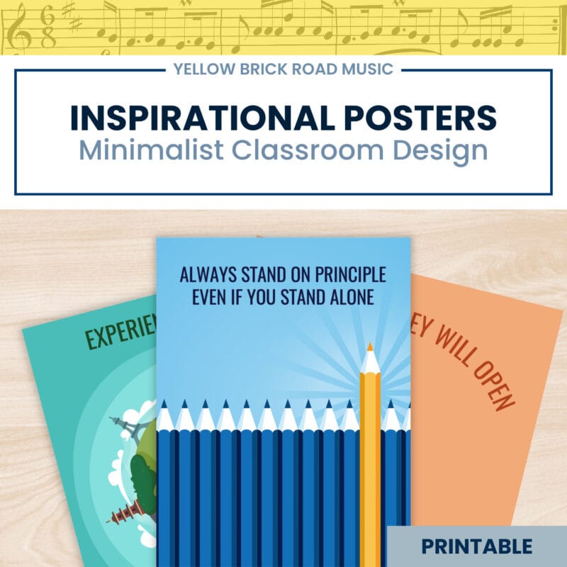Minimalist Design - Inspirational - Classroom Posters - Classroom Decor