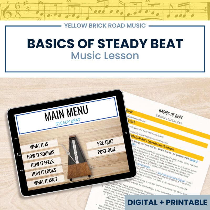 Basics of Steady Beat in Music - steady beat lesson for music