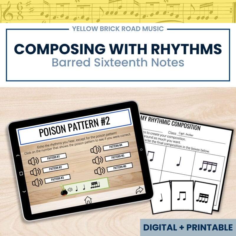 Composing with Rhythms: Barred Sixteenth Notes - music composition