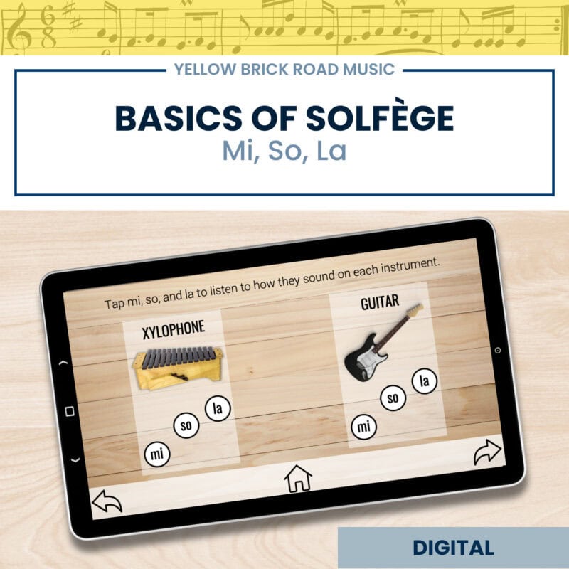 Basics of Solfége with Mi, So, and La - Solfége Lessons for Music - Mi So La