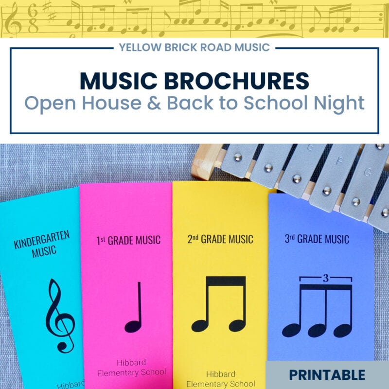 Music Brochures for Open House Night - Music Flyers - Back to School Night