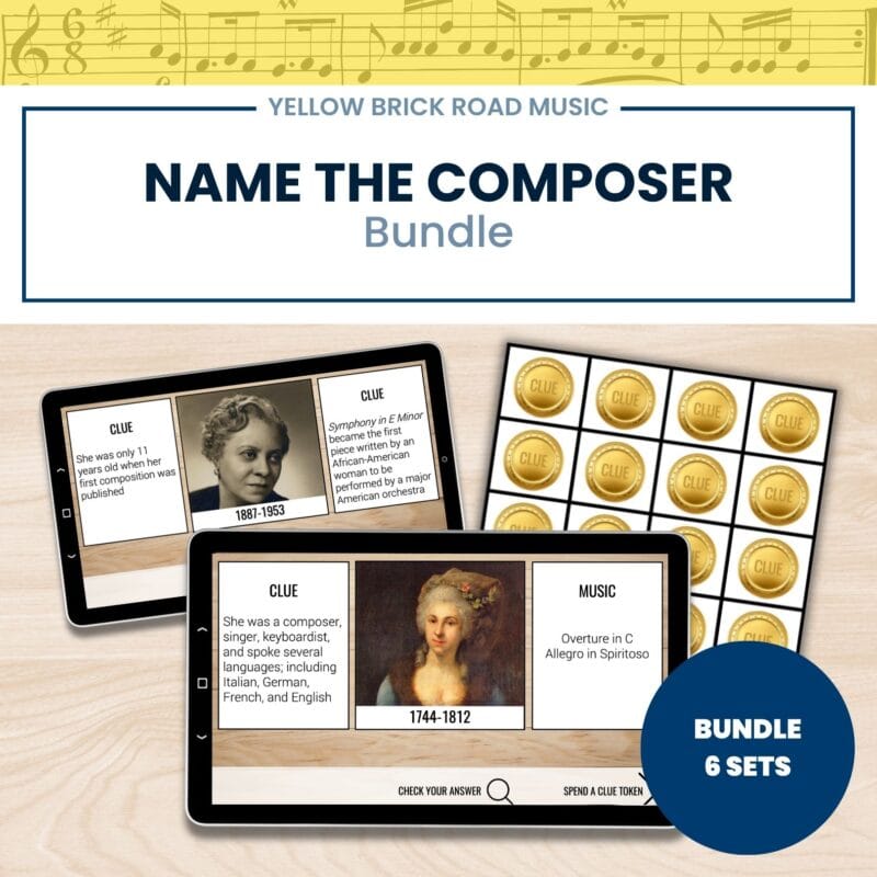 Name the Composer Bundle: Western Art Music History - composer games