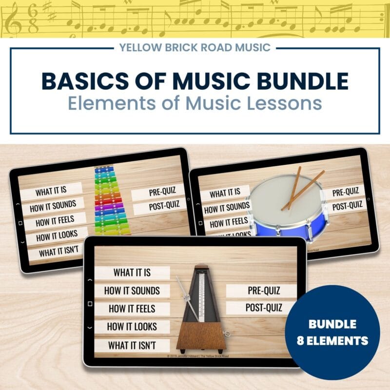 Basics Bundle for the Elements of Music - Music Elements Lessons - Music Basics
