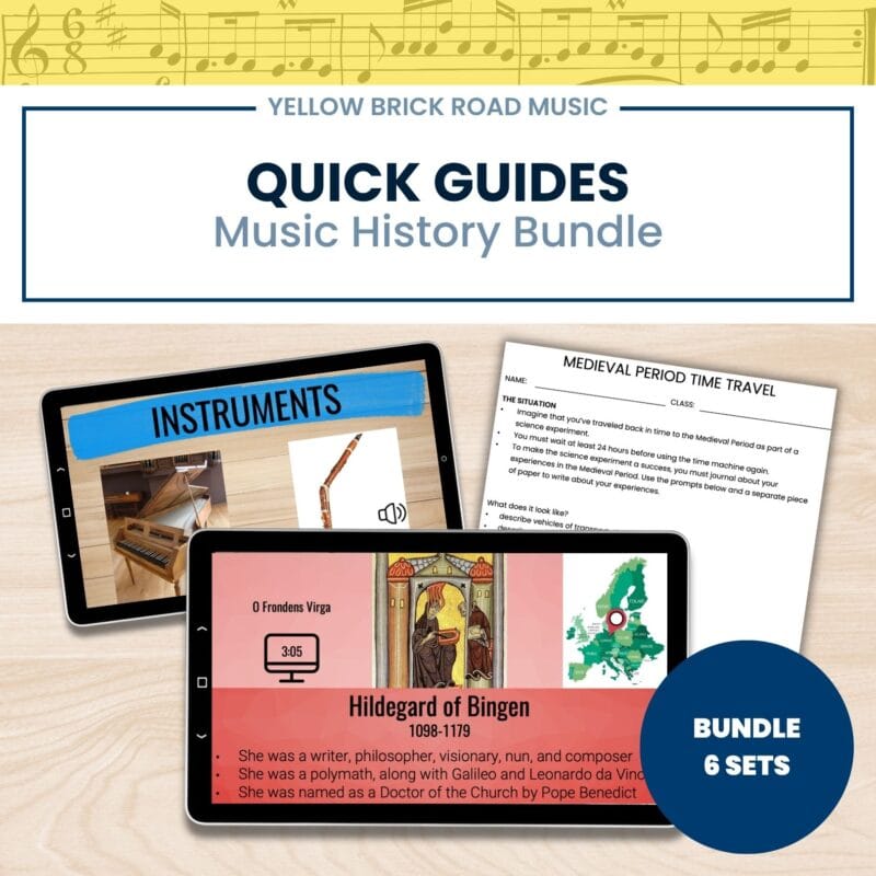 Music History Quick Guide Bundle - music composers - music history