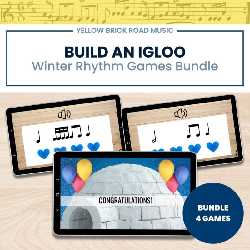 Build an Igloo Bundle: interactive winter rhythm games - music rhythm games