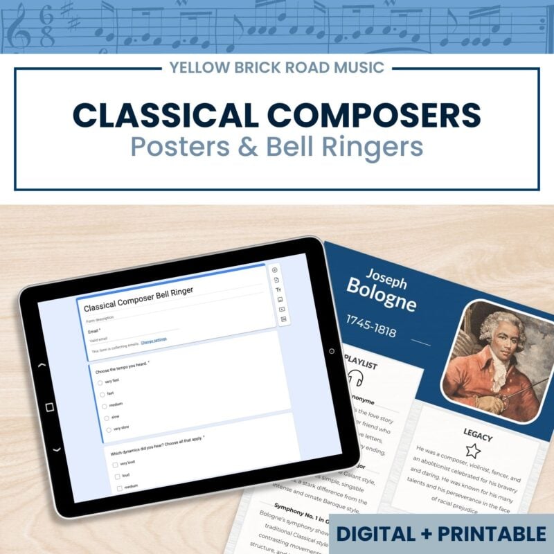 Classical Composers: Posters and Bell Ringer Set
