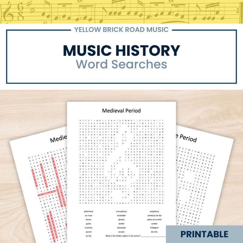 Music History Word Searches