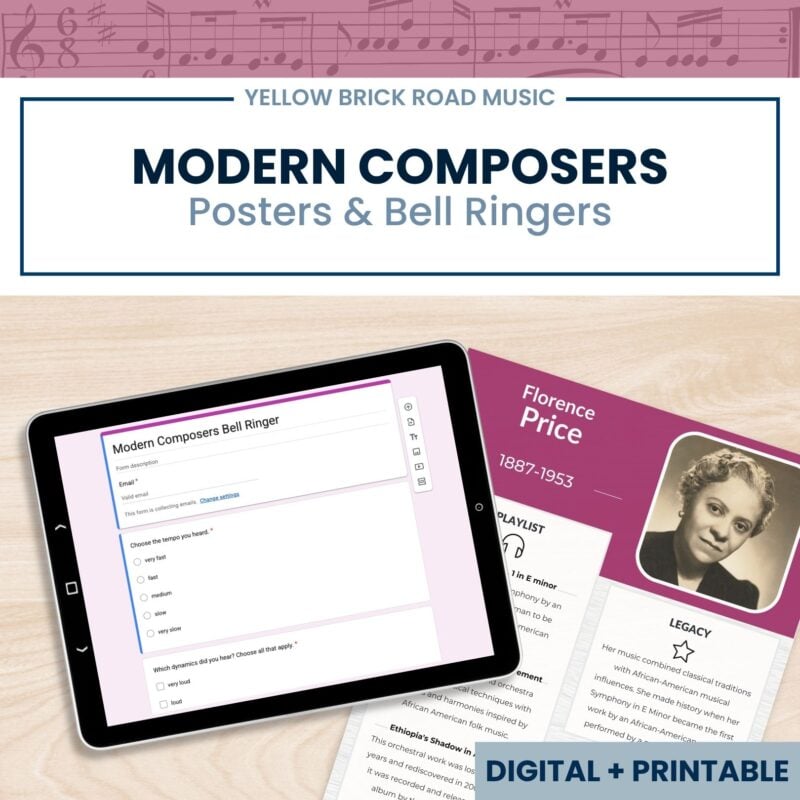 Modern Composers: Posters and Bell Ringer Set