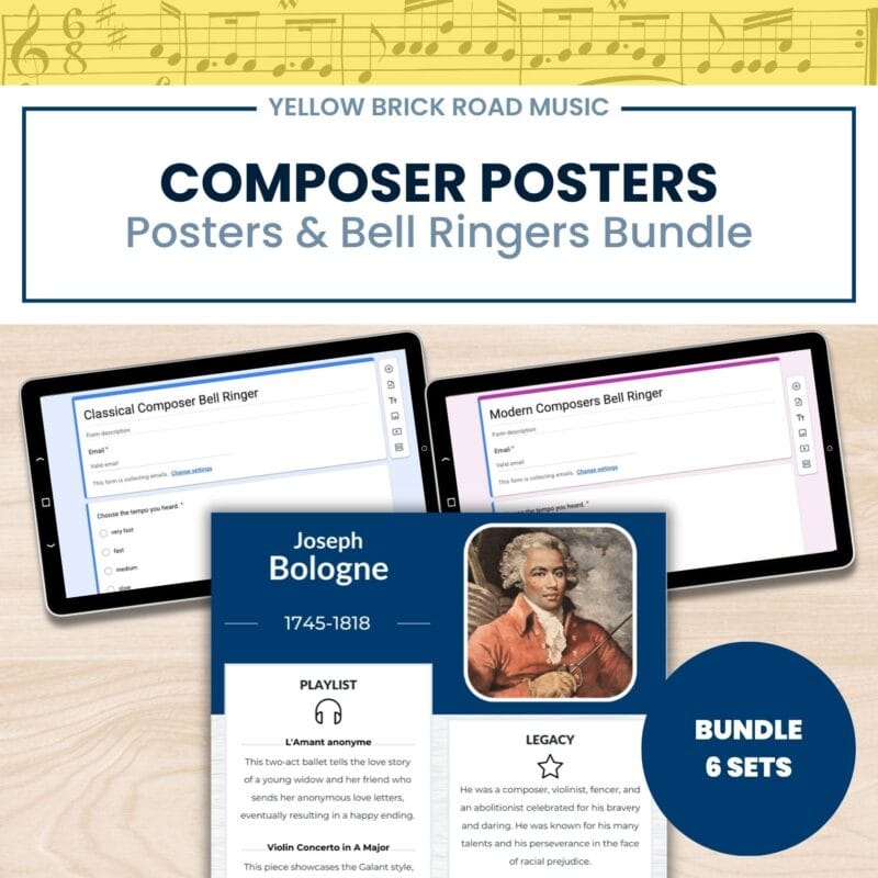 Composer Posters and Bell Ringers Bundle