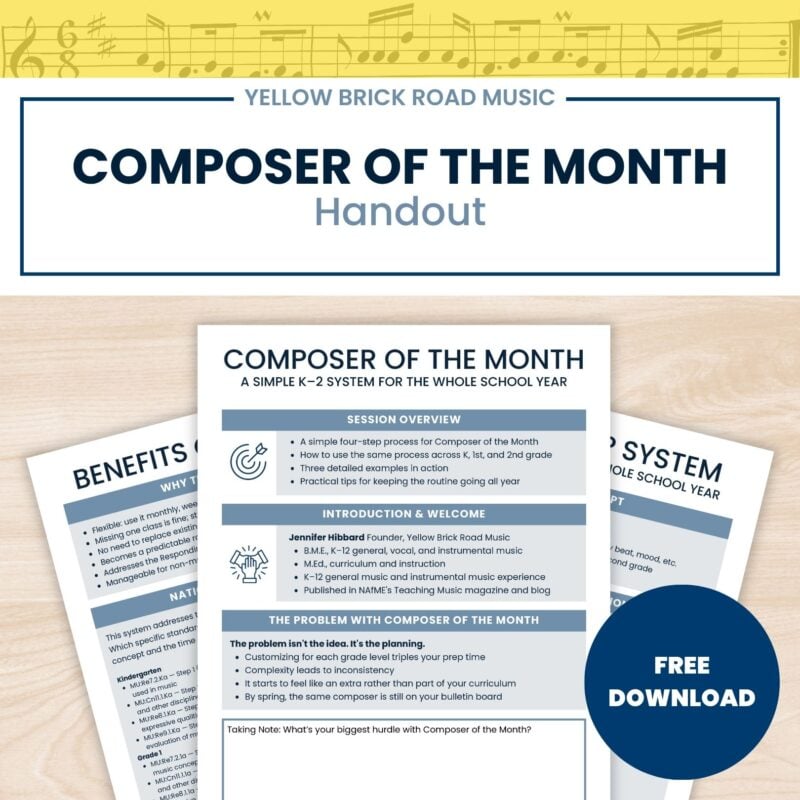 Composer of the Month Handout - The Music Crew Conference 2026